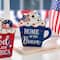 Glitzhome® Patriotic Americana Coffee Cup Table Décor Set